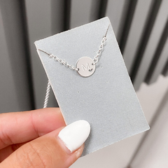 Imagem do PULSEIRA PLAQUINHA COM INICIAL DE PRATA