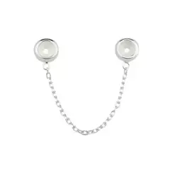 TRAVA DE SEGURANÇA PARA PULSEIRA DE BERLOQUE 2MM DE PRATA - comprar online