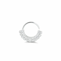 PIERCING COM DUAS FILEIRAS DE ZIRCONIAS PRATA - comprar online