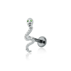 PIERCING HELIX COBRINHA AÇO CIRURGICO COM PRATA - comprar online