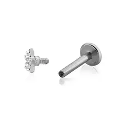 PIERCING ESTRELA CRAVEJADA DE ZIRCONIAS DE PRATA na internet