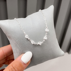 PULSEIRA COM CINCO ZIRCONIAS DE PRATA - comprar online