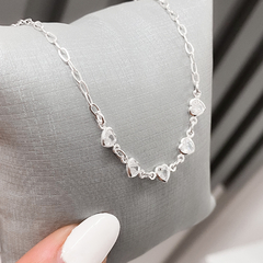 PULSEIRA COM CINCO ZIRCONIAS DE PRATA na internet