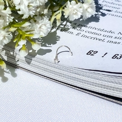 Piercing de nariz anzol com zircônia de PRATA. - comprar online