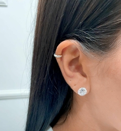 Piercing argola click lisa de PRATA - comprar online
