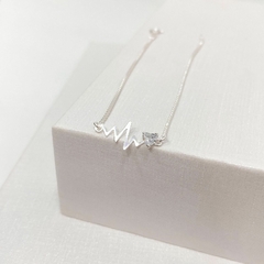 Pulseira veneziana com batimentos de PRATA - comprar online