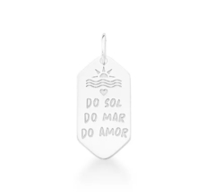 Pingente do sol do mar do amor de PRATA