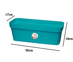 Jardineira Verde Floratta 50x18x17cm RISCHIOTO - comprar online
