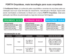 Fertilizante Orquídeas (manutenção) 400g FORTH By Peters na internet