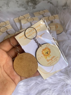 CHAVEIRO MDF COM EMBALAGEM PERSONALIZADO.