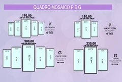 QUADRO MOSAICO CACHORRO. na internet