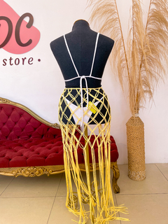 SAIA MACRAMÉ RETA AMARELA GG - comprar online