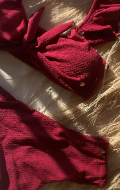 BIQUÍNI HOT BABADO VERMELHO 1 - comprar online