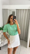 BLUSA MANGA VERDE AGUA (G) - comprar online