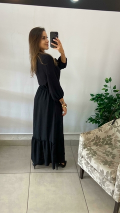 VESTIDO LONGO MANGA 7/8 DUNA na internet