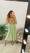VESTIDO LONGO ALÇA VERDE MENTA
