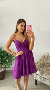 VESTIDO CURTO ALÇA DUNA LISO (U)