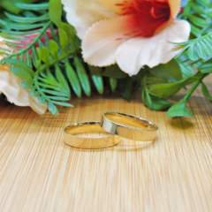 Aliança Reta Ouro 18k 4mm - comprar online