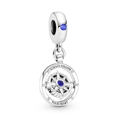 Charm Pendente Bussola Giratoria