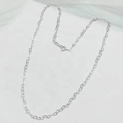 Cordão Corações em Prata 925 - comprar online
