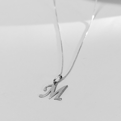 Cordão Veneziano + Pingente Letra em Prata 925 - comprar online