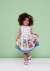 Vestido MENINA MINI Corujas Barrado - 2853 na internet