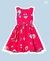 Vestido MENINA MINI FESTA Saia Godê Vermelho - 444