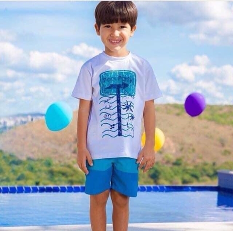 Conjunto MENINO MINI Turquesa Parque - 839