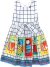 Vestido MENINA MINI Corujas Barrado - 2853