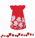 Vestido MENINA MINI Pala Barrado Floral Vermelho - 83052