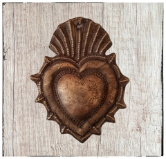 Corazón de metal "Detente" protector de la casa