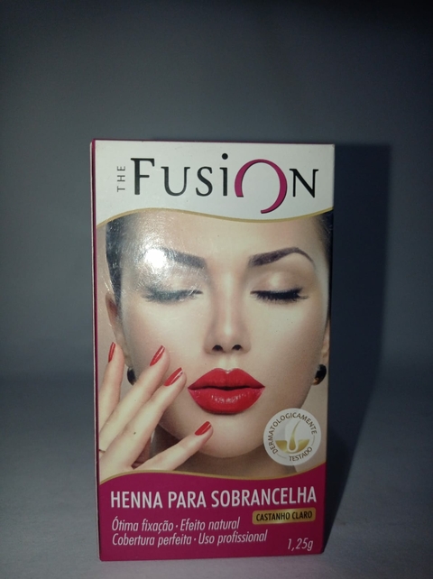 Henna para Sobrancelhas Efeito Natural Castanho Claro The Fusion 1,25g