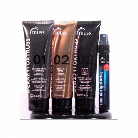 Kit Crazy For Truss Tratamento Capilar de Alto Impacto 4 em 1