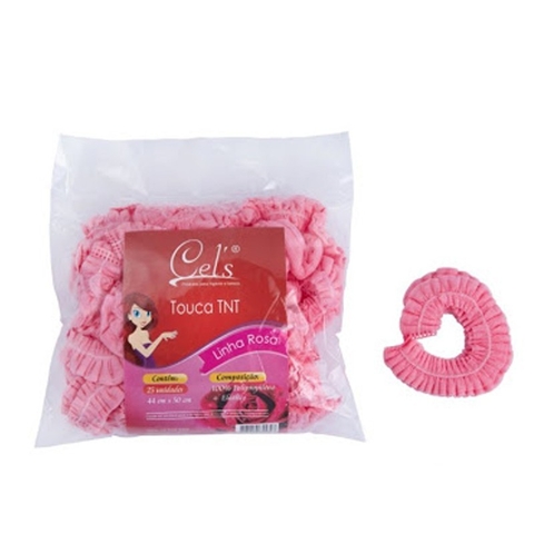 Touca TNT Descartável 25 Unidades 44x50cm Cel's