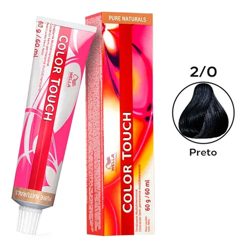 Tonalizante Color Touch 2/0 Preto Wella 60g
