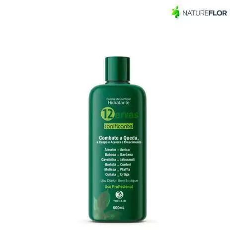 Creme de Pentear Hidratante 12 Ervas Tonificante Trihair 500ml