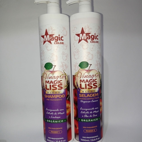Kit Selagem Orgânico Sem Formol Magic Liss Blond Magic Color