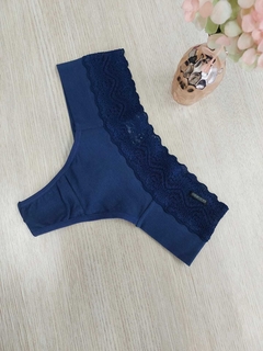 0142 Calcinha fio algodão pala larga - Greice Pinheiro Lingerie