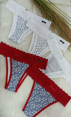 0142 Calcinha tanga algodão tradicional - loja online