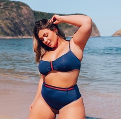 0156 Biquíni Navy Hotpant