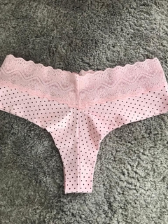 0142 Calcinha fio algodão pala larga - comprar online
