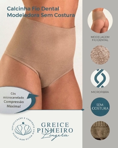0166 Calcinha modeladora fio sem costura