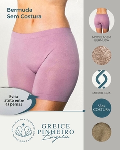 0167 Bermuda invisible sem costura - comprar online
