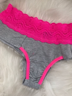 0142 Calcinha fio algodão pala larga - Greice Pinheiro Lingerie