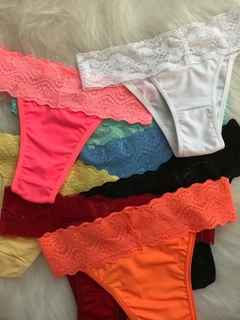 0141 Calcinha microfibra tanga tradicional - comprar online