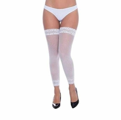 Meia 7/8 Lisa com Renda