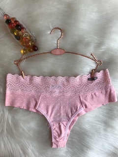 0142 Calcinha fio algodão pala larga - comprar online