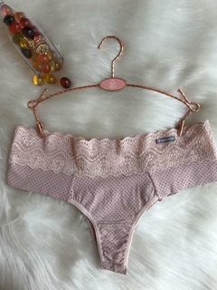 0142 Calcinha fio algodão pala larga - comprar online
