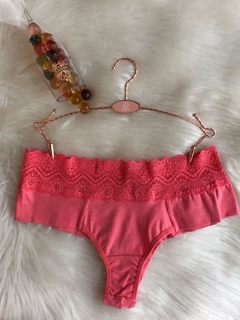 0142 Calcinha fio algodão pala larga - Greice Pinheiro Lingerie