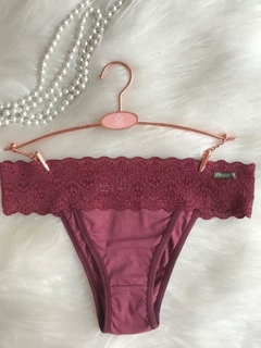 0142 Calcinha tanga algodão tradicional - Greice Pinheiro Lingerie